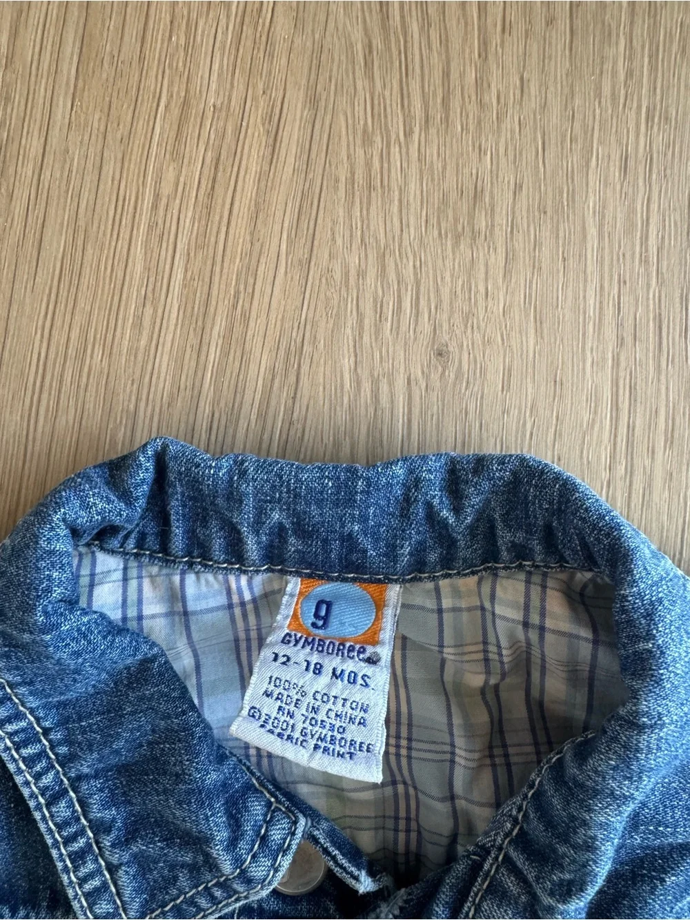 Vintage Gymboree Dark Blue Denim Jacket 12-18 months